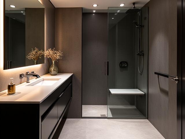 Luxurious ensuite in a boutique hotel suite, Dublin City.